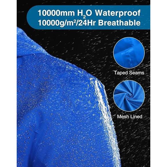 33,000ft Women's Softshell Jacket Hooded Waterproof Hood Packable Medium $62 - Picture 6 of 7
